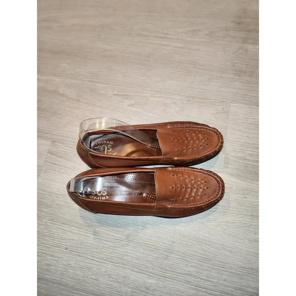 SAS Tripad Comfort Womens 7.5 M Brown‎ Leather Loafers C1113189 08 Slip On Shoes